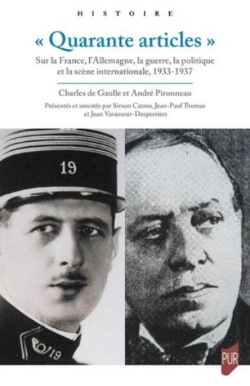 Image de Quarante articles : sur la France, l'Allemagne, la guerre, la politique et la scène internationale, 1933-1937