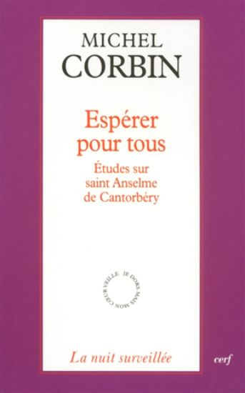 Image de Espérer pour tous : études sur saint Anselme de Cantorbéry