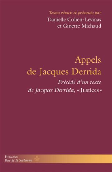 Image de Justices. Appels de Jacques Derrida