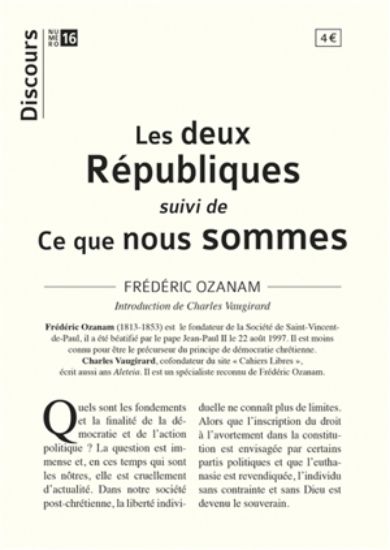 Image de Les deux Républiques. Ce que nous sommes